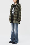 (W) Greyish Low Bootscut Denim