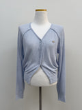 Mu Symbol Raglan V-neck Cardigan