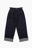 Non fade roll-up denim pants