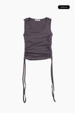 Lumi side shirring sleeveless