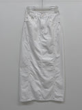 Rivet Cotton Curved H-Line Skirt