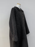 [wool100%/handmade] Herringbone Adjust Raglan Long Coat