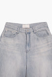 Ash house wide denim pants