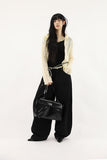 Bohemian Studded Black Pants
