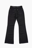 Cherry stone low-rise bootcut pants
