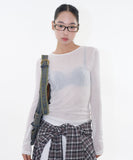 Mild see-through long sleeve