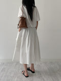 [Setup Available] Denma Cargo Banding Flare Skirt