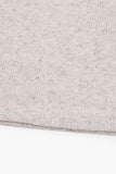 Linen see-through knit one piece