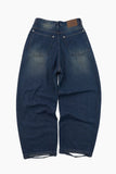 Dellow wide cut-off denim pants