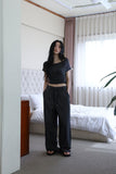 Off-Layer Shirring Halter Top