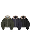 Flight padding fur hood jumper