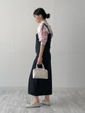 [Setup Available] Suet Stripe Long Skirt