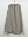 Sweri Banding Frill Long Skirt