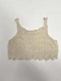 Punching See-through Knit Vest