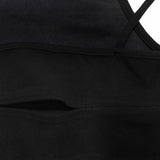 Lucky Back Slit Unbalanced Sleeveless
