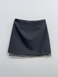 Chiffon Layered Mini Skirt