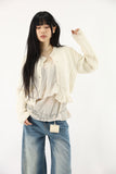 Crop Care Knitting Cardigan