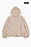 Monet check hood shirt