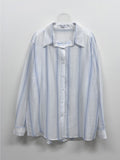 Torre Stripe See-Through Loose Fit Shirt