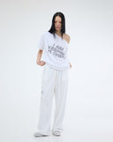 HOTFIX ONE-SHOULDER UNBALANCE T-SHIRT
