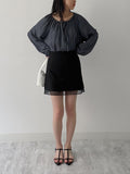 Meringue Two Way Shirring Loose Fit Blouse