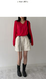 Summer Viscose V-neck Overfit Knit