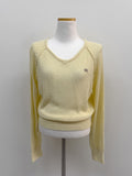 Mu Symbol Raglan V-neck Knit