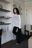 Diagonal Net Long Knit