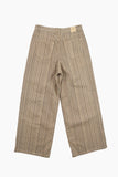 Moz stripe wide cotton pants