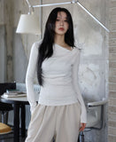 Carol Halter Off Shirring Tee