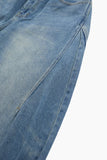 Side custom denim banding pants