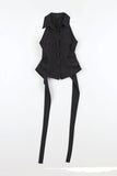ST Back Slit Sleeveless Shirt
