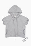 Log stripe hoodie tee