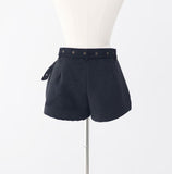 Baguette Suede Studded Shorts