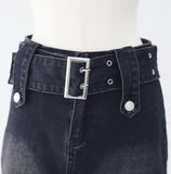Flynn Belt Denim Skirt