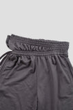 Folding waist bermuda pants