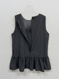 Frill Nylon Sleeveless