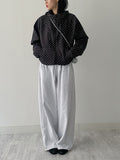 Embossed Dot Hooded Jumper