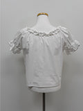 [Short sleeve ver.] Beans Off-Shoulder Crop Blouse