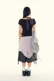 Ciel eyelet halter crop t-shirt