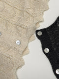 Punching See-through Knit Vest