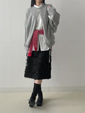 Reverse Slit Over Fit Sweatshirt