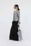 Ronnie Frill Cardigan Halter Tee