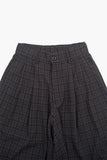 Pie check capri bermuda pants