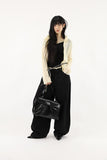 Bohemian Studded Black Pants