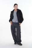 Ghibli pattern cotton wide pants
