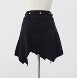 Tall Unbalanced Suede Skirt