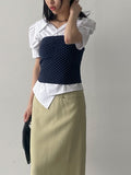 Shirring dot tube top