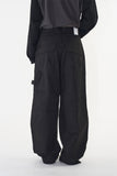 Space pier wide cotton pants