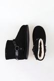 Shearling Belt Ankle Sheepskin Boots